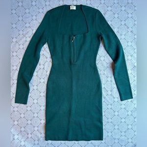 Women Abercrombie and fitch half zip mini sweater dress